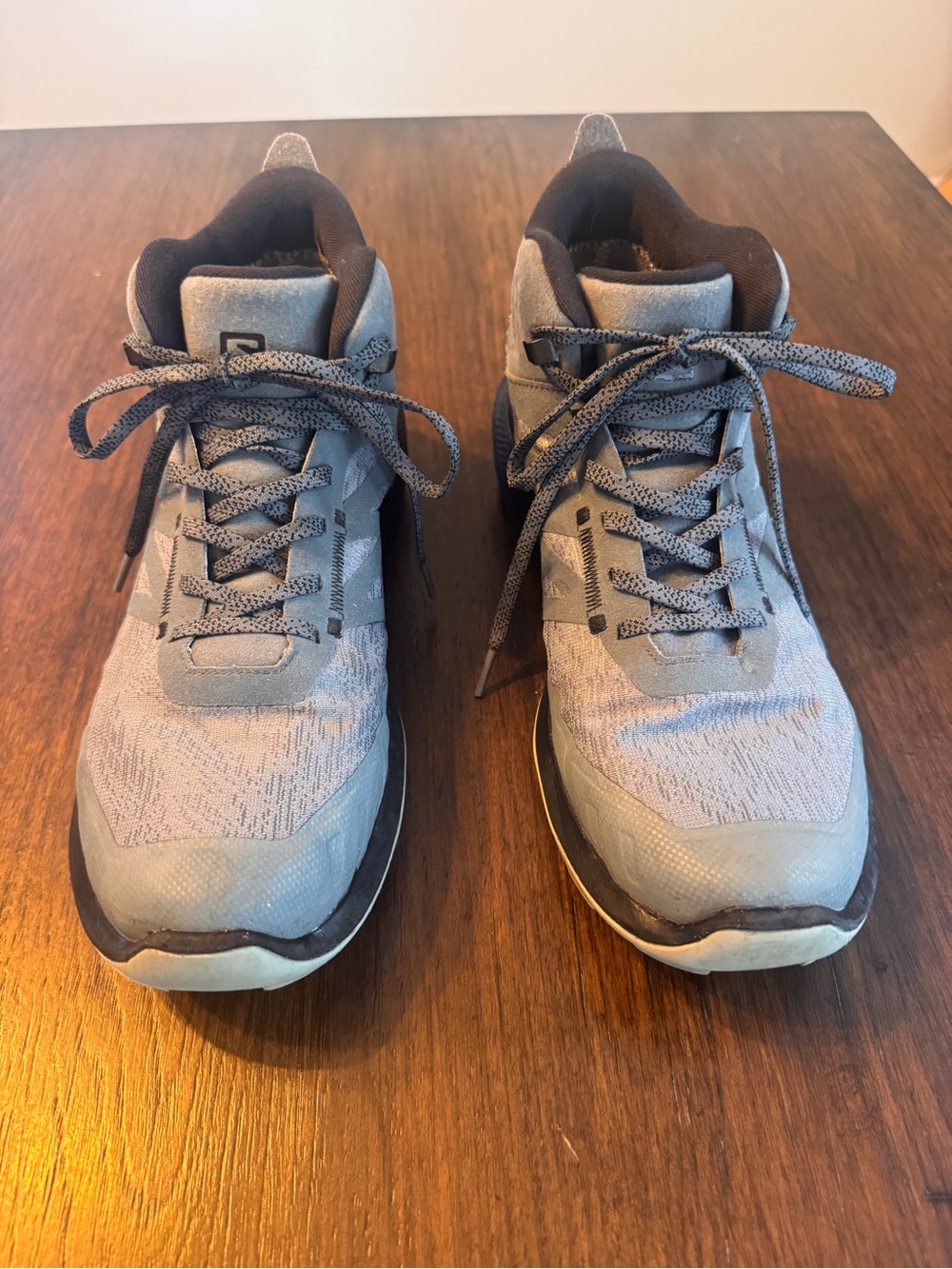 Salomon hikers Men's size 42.5 or us 10 in grey/blue from LL Bean
